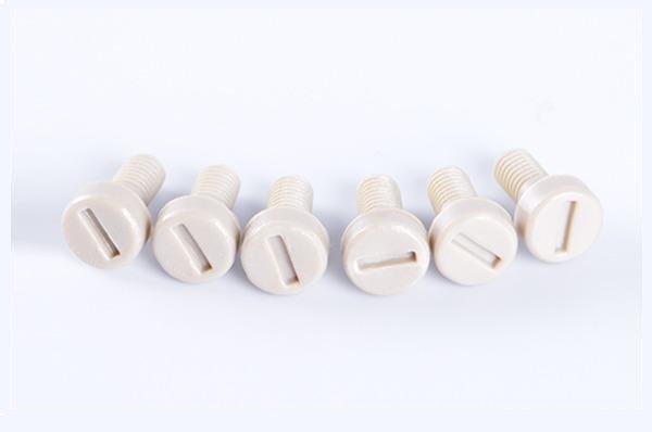 Винт с полукруглой головкой и шлицем из PEEK