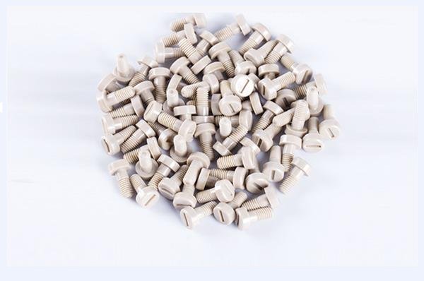 Винт PEEK с круглой головкой и шлицем