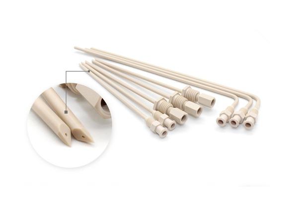 Иглы для отбора проб из PEEK/инъекционные иглы/иглы для продувки азотом/иглы из фторопласта с углеродным волокном