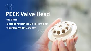 Прецизионно сконструированная головка клапана из PEEK: конструкция без заусенцев для бесперебойного управления потоком жидкости